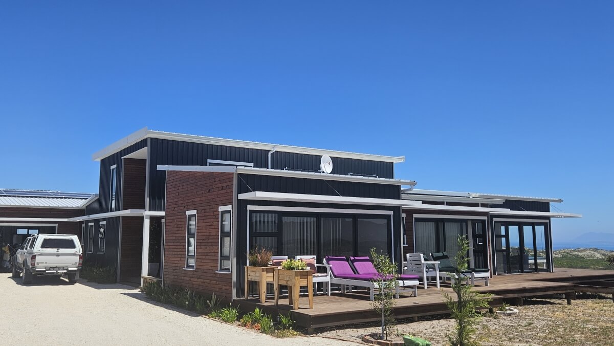 Lodge patio and view
